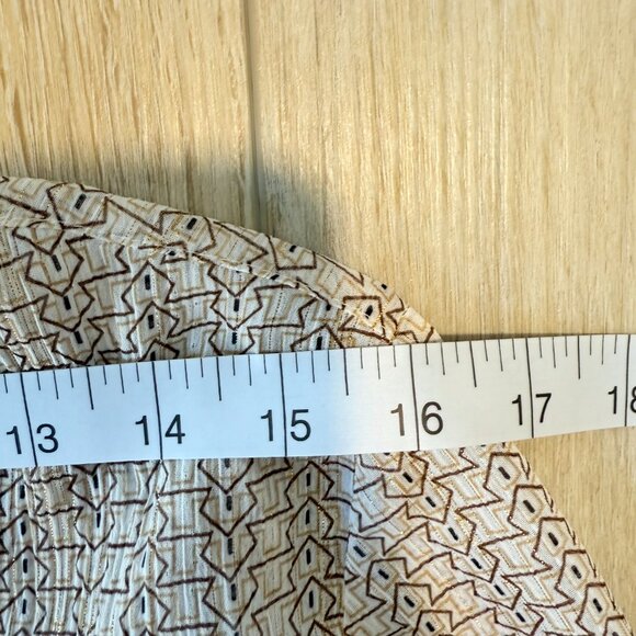 โจ Express Relaxed Portofino Blouse โ Geometric Metallic Print, Size S โจ - Picture 10 of 12